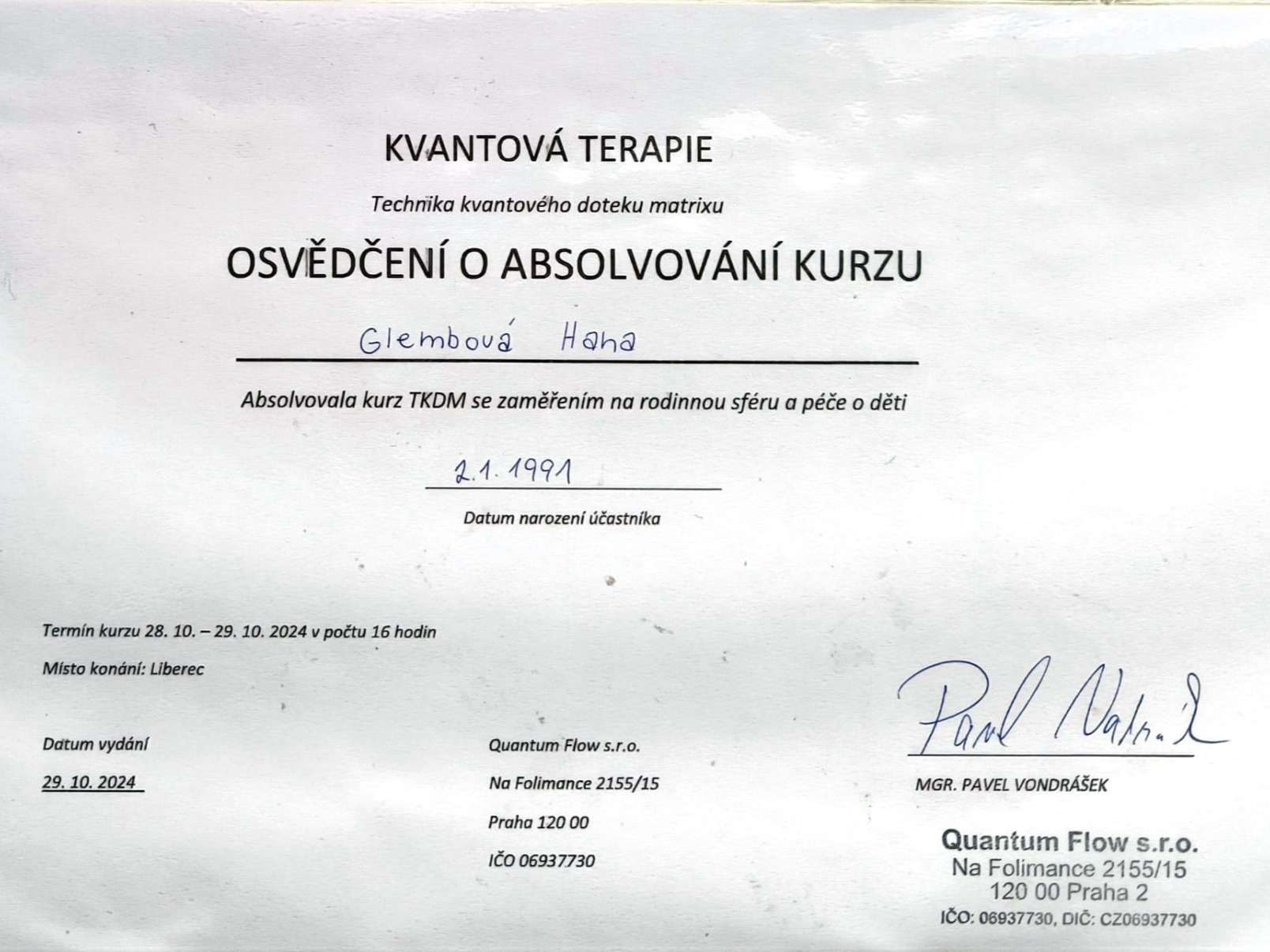 Osvědčení